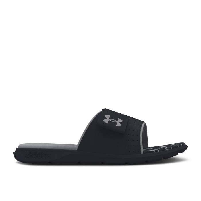 アンダーアーマー Under Armour 【 Mercenary Slide 'Black Mod Grey' Men Black/Mod Grey 】 Slide サンダル メンズ 黒色 ブラック 灰色 グレー