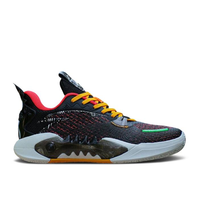 Anta 【 Shock Wave 5 Team V2 \u0027Black Red\u0027 Men Black/Red 】 ぼうぜん自失 Wave ウェーブ・ウェイブ Team 野球クラブ メンズ 黒いこと 黒いこと Red 赤・赤いこと