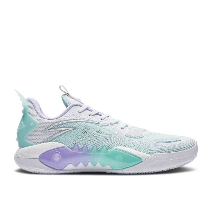 Anta 【 Shock Wave 5 Team V2 \u0027White Virtual Blue\u0027 Men White/Virtual Blue 】 ぼうぜん自失 Wave ウェーブ・ウェイブ Team 野球クラブ メンズ 白いこと 白いこと 青味 青み