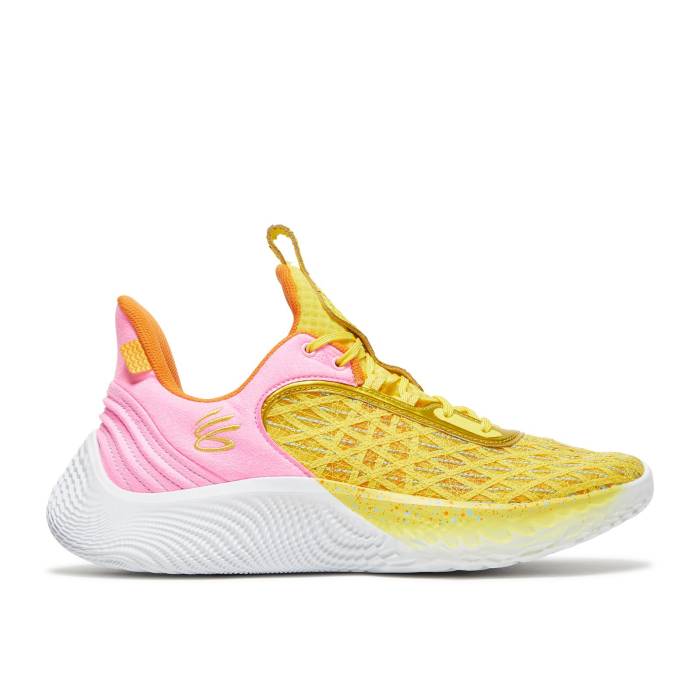 Curry Brand 【 Sesame Street X Curry Flow 9 treet Pack - Play Big Men Lemonade/Solar Pink 】 street ストリート カリー フローレス メンズ pink ピンク