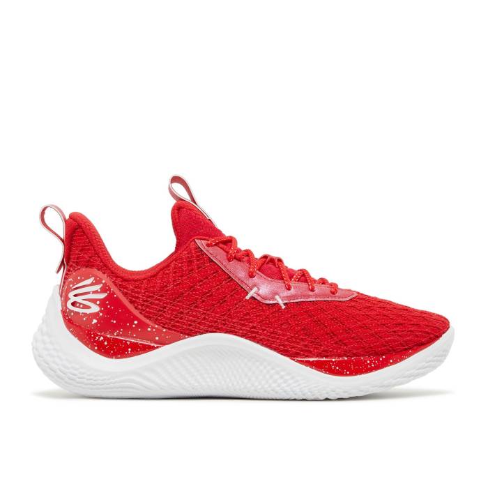 Curry Brand 【 Curry Flow 10 Team 'Red' Men Red/White 】 カリー フローレス Team チーム メンズ Red 赤・レッド 白色 ホワイト