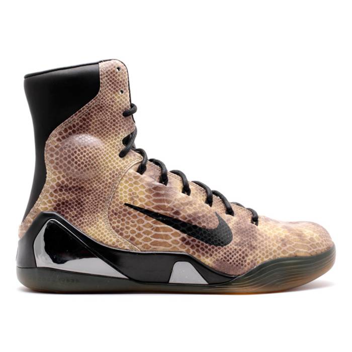 ナイキ Nike 【 Kobe 9 High Ext Qs \u0027Snakeskin\u0027 Men Black/Black 】 Kobe コービー 御機嫌 メンズ 黒いこと 黒いこと