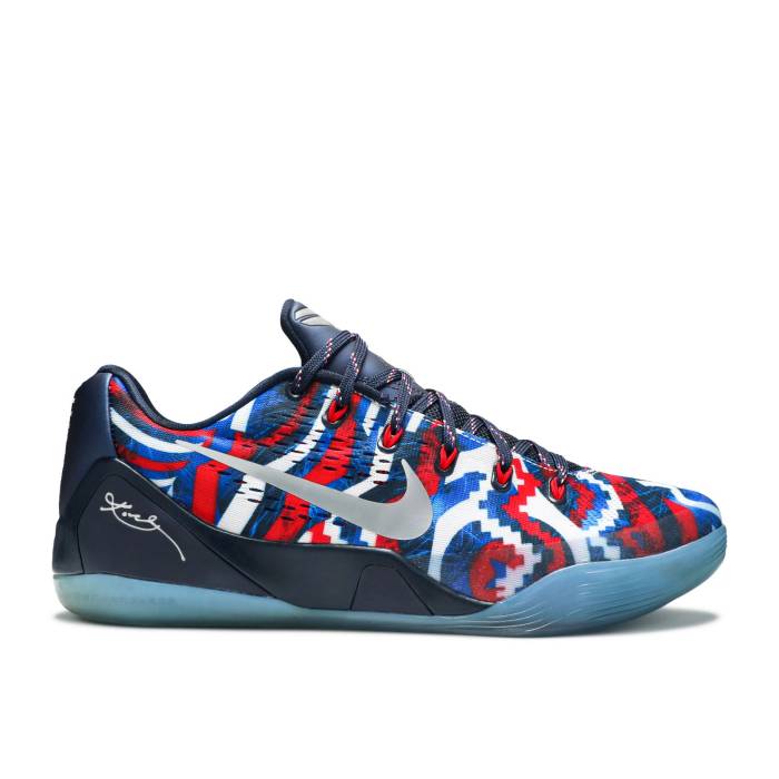 ナイキ Nike 【 Kobe 9 Em \u0027Independence Day\u0027 Men White/Metallic Silver/Hyper Cobalt/Action Red 】 Kobe コービー メンズ 白いこと 白いこと Silver しろがね色・しろがね色 行動 Red 赤・赤いこと