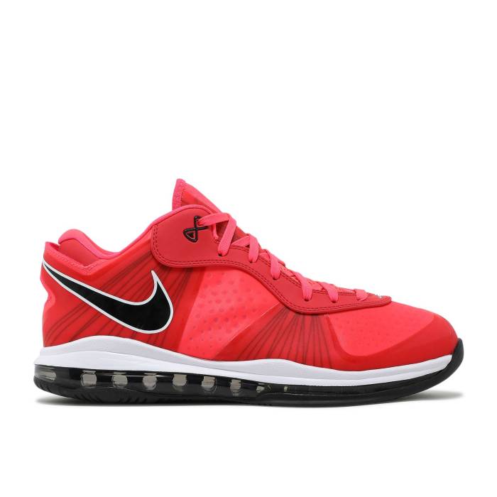 ナイキ Nike 【 Lebron 8 V/2 Low \u0027Solar Red\u0027 Men Solar Red/Solar Red/Black/White 】 Lebron レブロン メンズ Red 赤・赤いこと 黒いこと 黒いこと 白いこと 白いこと