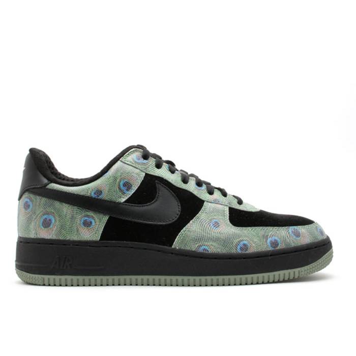 ナイキ Nike 【 Wmns Air Force 1 Premium \u0027Peacock\u0027 Women Black/Black-Jade Stone-White 】 Premium 割り増し金 レディース 黒いこと 黒いこと