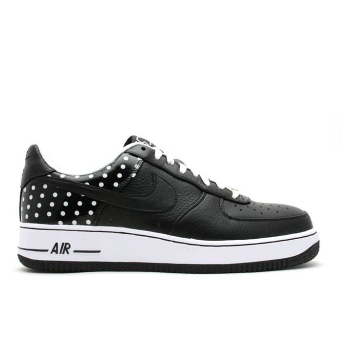 ナイキ Nike 【 Air Force 1 07 Premium \u0027Polka Dot\u0027 Men Black/Black-White 】 Premium 割り増し金 メンズ 黒いこと 黒いこと