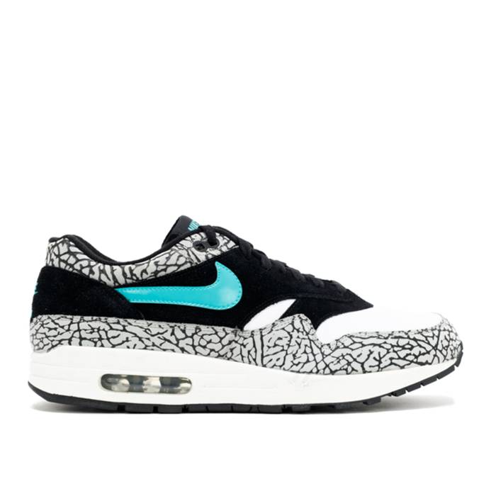 ナイキ Nike 【 Atmos X Air Max 1 Premium \u0027Elephant\u0027 Men Black/Clear Jade/White 】 マックス Premium 割り増し金 メンズ 黒いこと 黒いこと 翡翆・ジェード 白いこと 白いこと