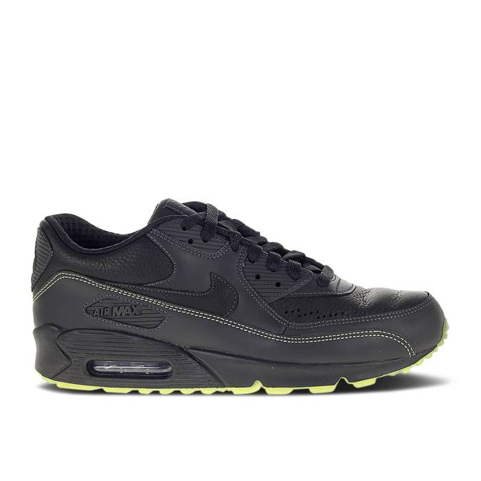 ナイキ Nike 【 Air Max 90 Premium Men Black/Black-Volt 】 マックス Premium 割り増し金 メンズ 黒いこと 黒いこと
