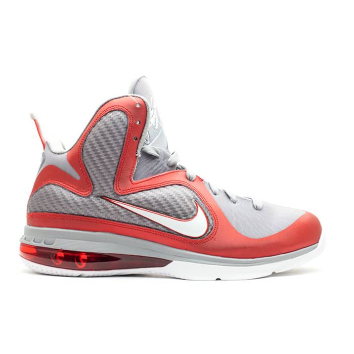 ナイキ Nike 【 Lebron 9 \u0027Ohio State\u0027 Men Sport Red/White/Wolf Grey 】 Lebron レブロン メンズ Red 赤・赤いこと 白いこと 白いこと 薄墨色 薄墨色 スニーカー-メンズ靴