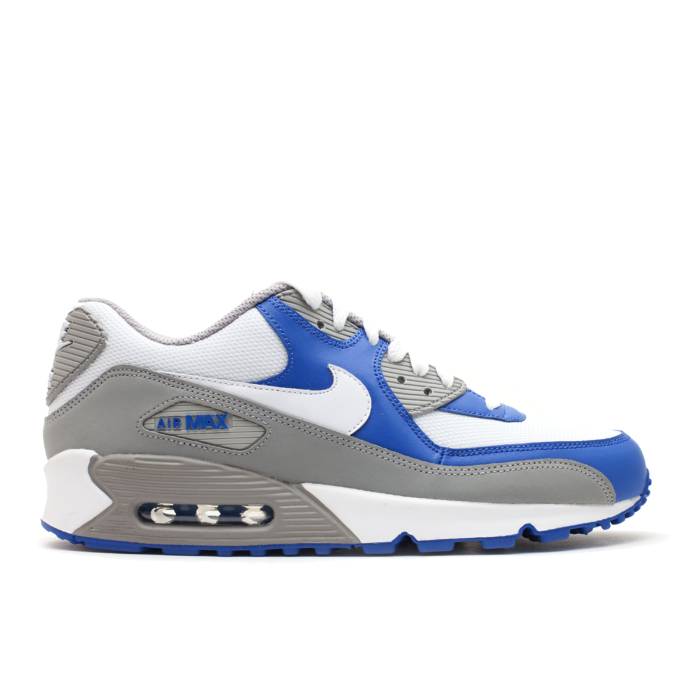 ナイキ Nike 【 Air Max 90 Men Medium Grey/White-Vrsty Royal 】 マックス メンズ 薄墨色 薄墨色