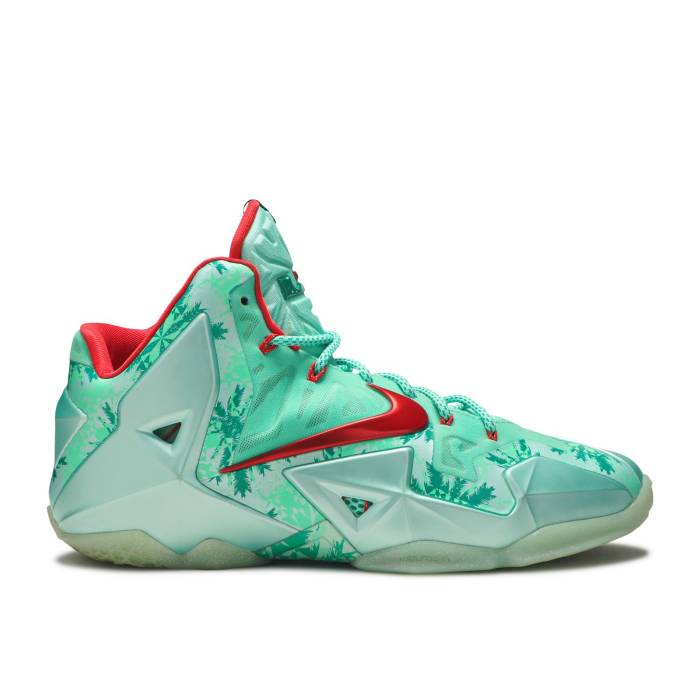 ナイキ Nike 【 Lebron 11 \u0027Christmas\u0027 Men Green Glow/Light Crimson-Arctic Green 】 Lebron レブロン メンズ green 緑・緑であること