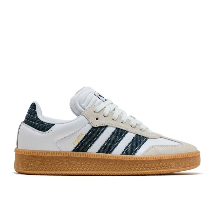 アディダス Adidas 【 Samba Xlg \u0027White Night Indigo Denim\u0027 Men Cloud White/Night Indigo/Core White 】 サンバ ナイト爵 藍色・インディゴ メンズ 白いこと 白いこと ナイト爵 藍色・インディゴ 中核グループ