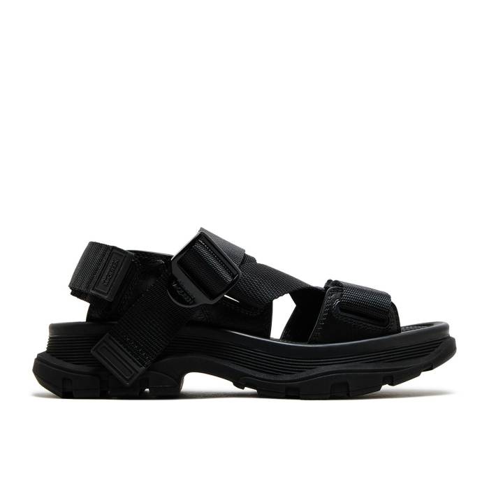 アレキサンダーマックイーン Alexander Mcqueen 【 Wmns Tread Sandal \u0027Black\u0027 Women Black 】 レディース 黒いこと 黒いこと