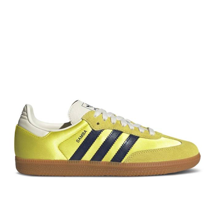 アディダス Adidas 【 Wmns Samba Og 'Shock Yellow Night Indigo' Women Shock Yellow/Night Indigo/Cream White 】 サンバ yellow 黄色・イエロー ナイト レディース ショック yellow 黄色・イエロー ナイト 藍色・インディ