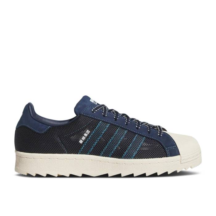 アディダス Adidas 【 Clot X Superstar Breathe \u0027Night Indigo\u0027 Men Night Indigo/Wonder White/Cloud White 】 クロット Superstar はやりっ子 メンズ ナイト爵 藍色・インディゴ 白いこと 白いこと