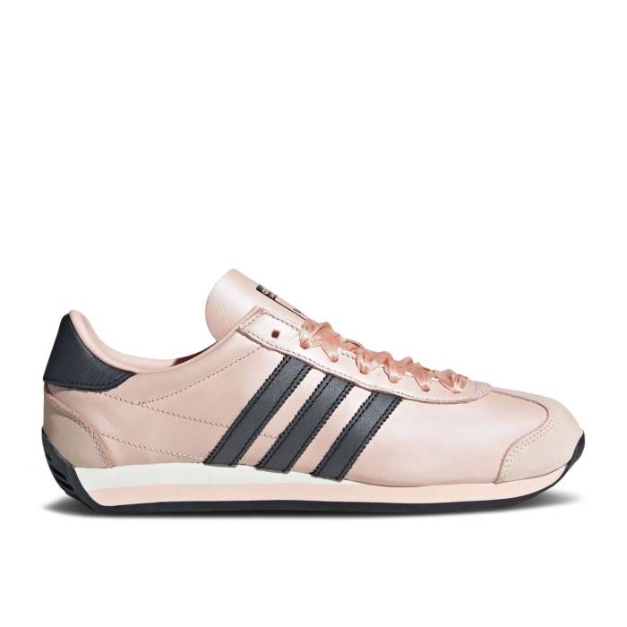 アディダス Adidas 【 Wmns Country Og \u0027Ribbon Lace\u0027 Women Wonder Quartz/Core Black/Off White 】 カントリー レディース 中核グループ 黒いこと 黒いこと 白いこと 白いこと