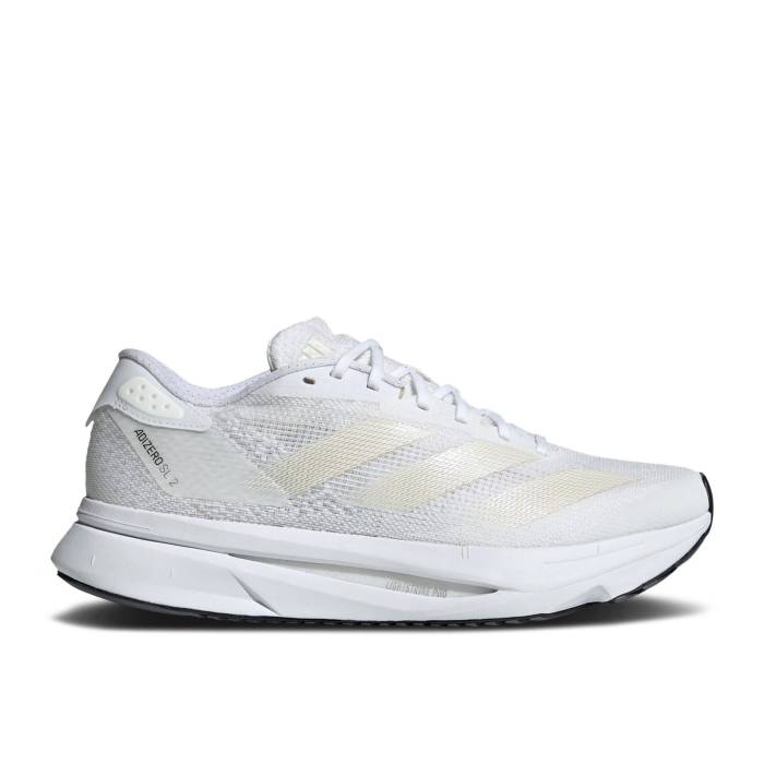 アディダス Adidas 【 Wmns Adizero Sl2 \u0027White Zero Metallic\u0027 Women Cloud White/Zero Metallic/Dash Grey 】 アディゼロ 皆無 レディース 白いこと 白いこと 皆無 薄墨色 薄墨色