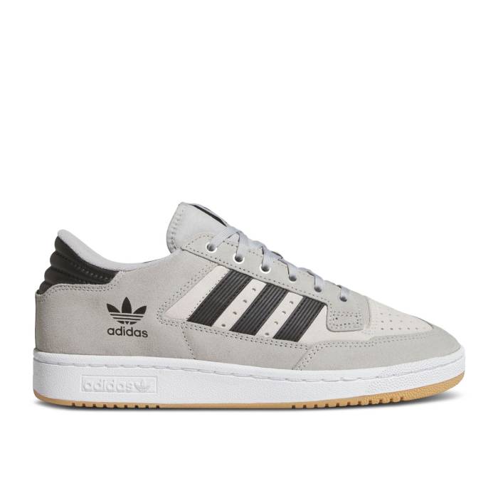 アディダス Adidas 【 Centennial 85 Low Adv 'Grey Black Gum' Men Grey Two/Core Black/Crystal White 】 黒色 ブラック メンズ 灰色 グレー コア 黒色 ブラック 白色 ホワイト｜スニケス