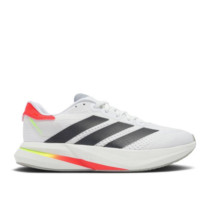 アディダス Adidas 【 Duramo Speed 2 'White Black Lucid Red' Men Cloud White/Core Black/Lucid Red 】 Speed スピード 黒色 ブラック メンズ 白色 ホワイト コア 黒色 ブラック Red 赤・レッド