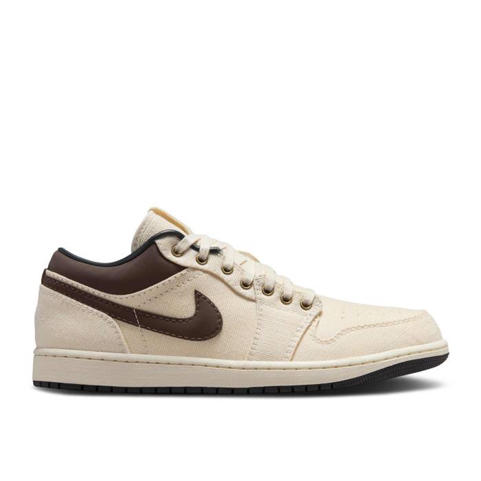 ナイキ エアジョーダン Air Jordan 【 Jordan 1 Low Premium Ivory Baroque Brown Men Pale Ivory/Off Noir/Baroque Brown 】 Premium プレミアム メンズ アイボリー 茶色 ブラウン