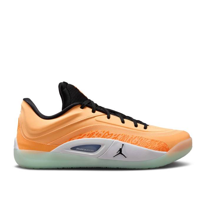 ナイキ エアジョーダン Air Jordan 【 Jordan Zion 4 Pf \u0027Forged In Fire\u0027 Men Peach Cream/Total Orange/Black/White 】 メンズ 皮膚軟化剤 orange 橙・オレンジ色 黒いこと 黒いこと 白いこと 白いこと