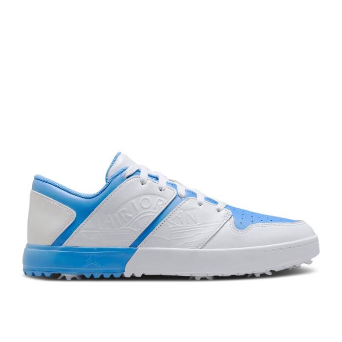 ナイキ エアジョーダン Air Jordan 【 Jordan Nu Retro 1 Low Golf \u0027Unc\u0027 Men White/University Blue 】 レトロ golf ゴルフ メンズ 白いこと 白いこと 青味 青み