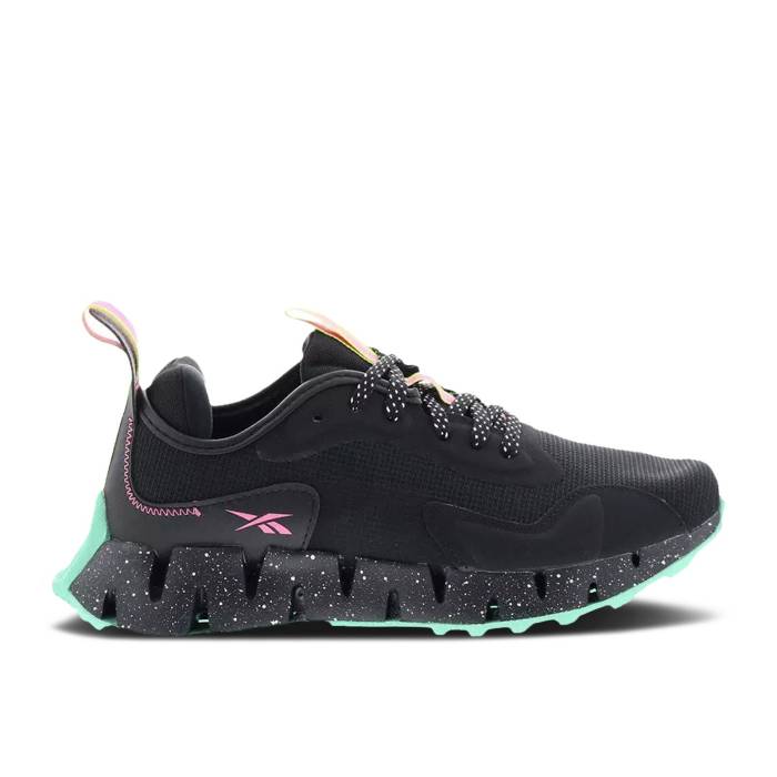 リーボック Reebok 【 Wmns Zig Dynamica Adventure \u0027Black True Pink\u0027 Women Core Black/True Pink/Acid Yellow 】 Zig ジッグ レディース 中核グループ 黒いこと 黒いこと pink サクラ色 yellow 黄味がかった・黄色