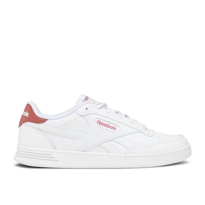 リーボック Reebok 【 Wmns Court Advance \u0027White Sedona Rose\u0027 Women Footwear White/Sedona Rose/Stucco 】 厚地の外套 レディース 白いこと 白いこと Rose サクラ色