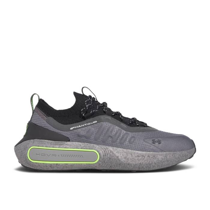 アンダーアーマー Under Armour 【 Phantom 4 \u0027Reflect - Castlerock\u0027 Men Castlerock/Black/Hyper Green 】 メンズ 黒いこと 黒いこと green 緑・緑であること
