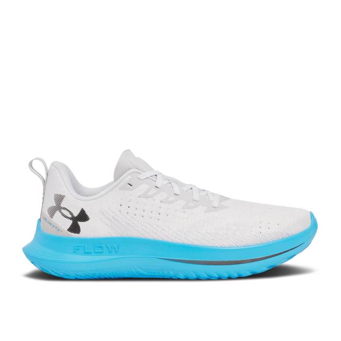 アンダーアーマー Under Armour 【 Flow Velociti 4 'Halo Grey Capri' Men Halo Grey/Capri/Black 】 フローレス 灰色 グレー メンズ 灰色 グレー 黒色 ブラック｜スニケス