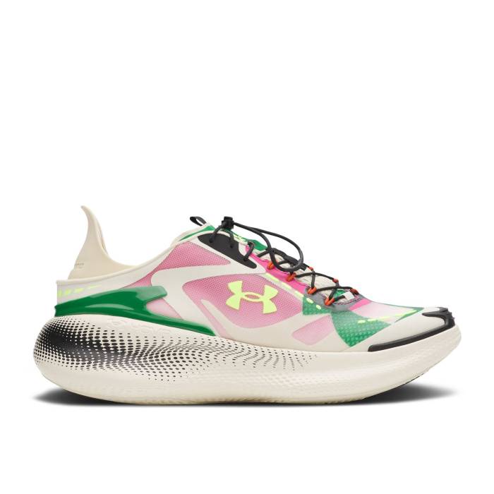 アンダーアーマー Under Armour 【 Echo \u0027Ivory Dune Virtual Pink\u0027 Men Ivory Dune/Virtual Pink/High Vis Yellow 】 メンズ 象牙色 pink サクラ色 ご機嫌 yellow 黄味がかった・黄色