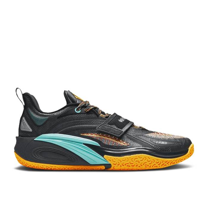 Anta 【 Kai 1 \u0027Sacred Bond\u0027 China Release Men Grey/Black/Orange/Blue 】 メンズ 薄墨色 薄墨色 黒いこと 黒いこと orange 橙・オレンジ色 青味 青み