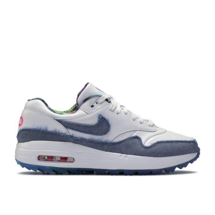 ナイキ Nike 【 Air Max 1 Golf Nrg \u0027No Denim Allowed\u0027 Men White/Hyper Pink/Thunderstorm 】 マックス golf ゴルフ ジーンズ メンズ 白いこと 白いこと pink さくら色