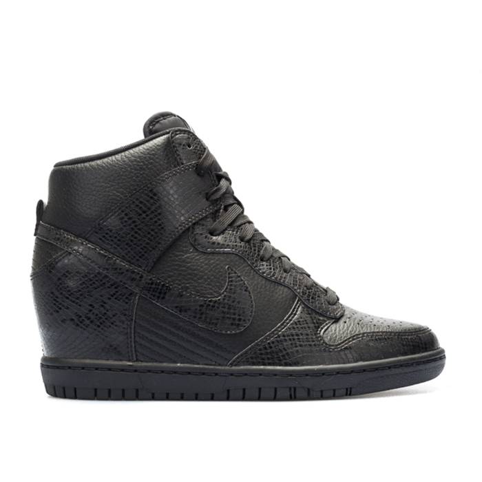 ナイキ Nike 【 Wmns Dunk Sky High \u0027Black Snakeskin\u0027 Women Black/Black/White 】 ダンク 天の原 御機嫌 レディース 黒いこと 黒いこと 白いこと 白いこと