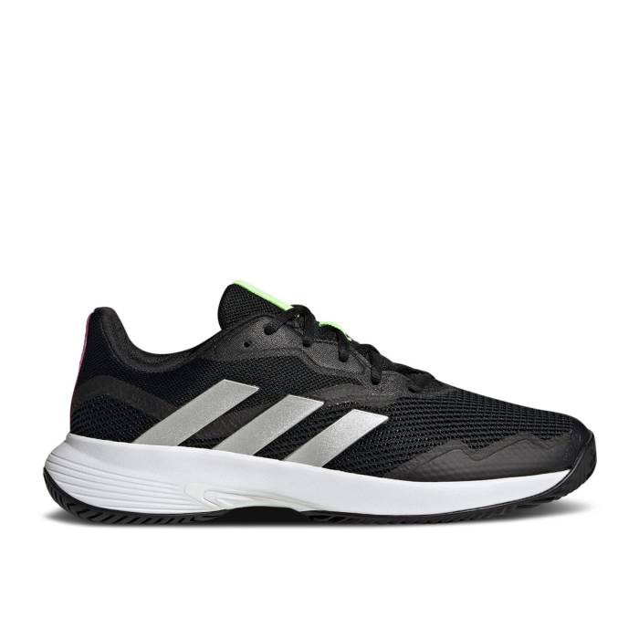 アディダス Adidas 【 Courtjam Control 'Black White Lime' Men Core Black/Silver Metallic/Cloud White 】 白色 ホワイト メンズ コア 黒色 ブラック Silver 銀色・シルバー 白色 ホワイト