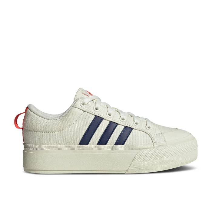 アディダス Adidas 【 Wmns Bravada 2.0 Platform \u0027Ivory Blue Red\u0027 Women Ivory/Dark Blue/Bright Red 】 青み 青色 レディース 象牙色 青み 青色 Red 赤・赤いこと