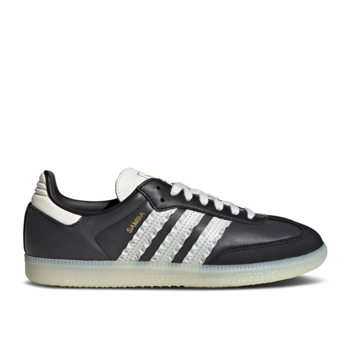 アディダス Adidas 【 Wmns Samba \u0027Ruffle Stripes Pack - Black Off White\u0027 Women Carbon/Off White/Core Black 】 サンバ 黒いこと 黒いこと レディース 炭素 白いこと 白いこと 中核グループ 黒いこと 黒いこと