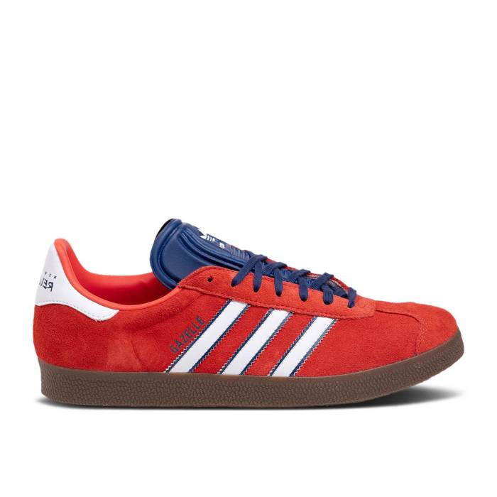 アディダス Adidas 【 New England Revolution X Gazelle \u00272025 Archive Pack\u0027 Men Bright Red/Footwear White/Nightsky 】 大変革 ガゼル メンズ Red 赤・赤いこと 白いこと 白いこと