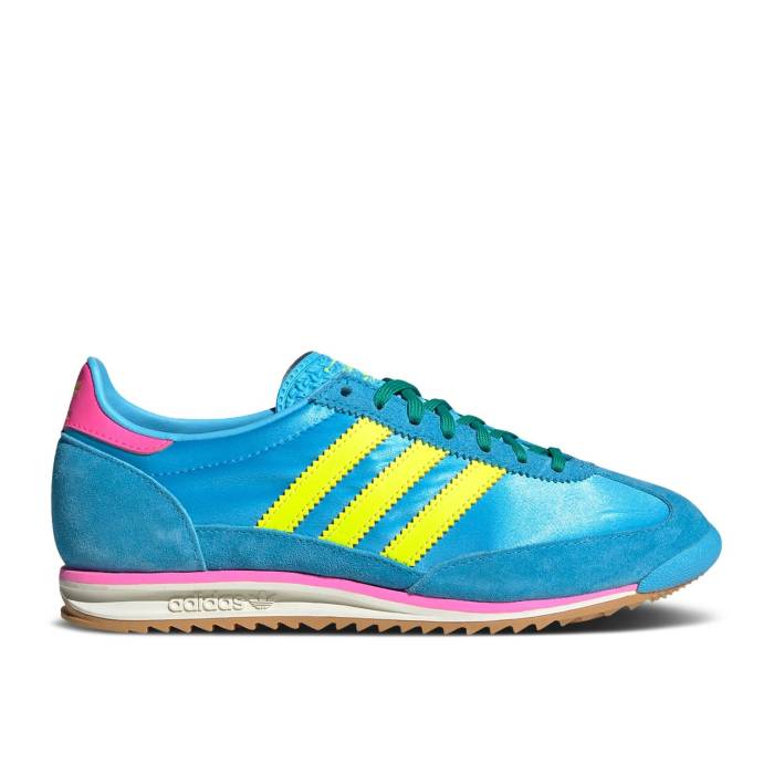 アディダス Adidas 【 Wmns Sl72 Og \u0027Sky Rush Solar Yellow Satin\u0027 Women Sky Rush/Solar Yellow/Lucid Pink 】 rush 混雑時 yellow 黄味がかった・黄色 レディース 天の原 rush 混雑時 yellow 黄味がかった・黄色 pink サクラ色