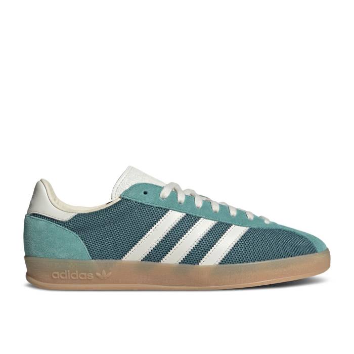アディダス Adidas 【 Gazelle Indoor Pro \u0027Preloved Teal\u0027 Men Preloved Teal/Off White/Warm Sandstone 】 ガゼル 労働者階級 メンズ 白いこと 白いこと ウォーム