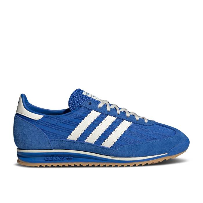 アディダス Adidas 【 Wmns Sl72 Og \u0027Blue Pinstripe\u0027 Women Blue/Cream White/Gum 】 レディース 青み 青色 皮膚軟化剤 白いこと 白いこと