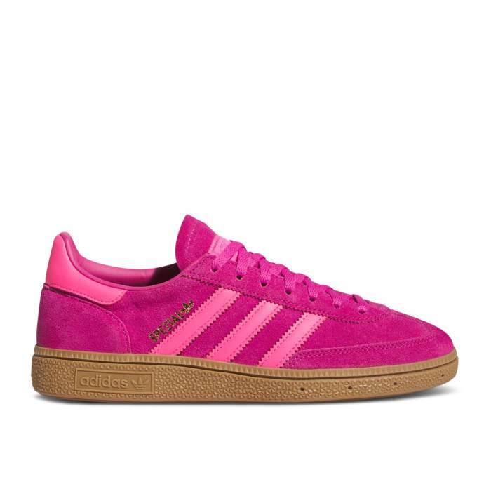 アディダス Adidas 【 Wmns Handball Spezial \u0027Semi Lucid Fuchsia\u0027 Women Semi Lucid Fuchsia/Lucid Pink/Gold Metallic 】 ハンドボール スペシアル レディース pink サクラ色 ゴールド