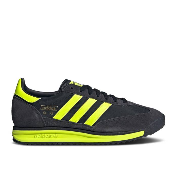 アディダス Adidas 【 Sl72 Rs \u0027Black Solar Yellow\u0027 Men Core Black/Solar Yellow/Gold Metallic 】 メンズ 中核グループ 黒いこと 黒いこと yellow 黄味がかった・黄色 ゴールド