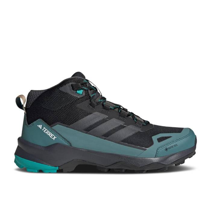 アディダス Adidas 【 Terrex Skychaser Ax5 Mid Gore-Tex \u0027Black Pure Teal\u0027 Men Core Black/Carbon/Pure Teal 】 ミッド ゴアテックス 純然たる メンズ 中核グループ 黒いこと 黒いこと 炭素 純然たる