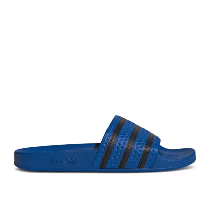 アディダス Adidas 【 Adilette Slides 'Blue Core Black' Men Blue/Core Black/Blue 】 アディレッタ コア メンズ 青色 ブルー コア 黒色 ブラック