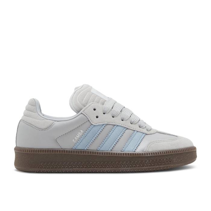 アディダス Adidas 【 Samba Xlg \u0027Grey Tactile Blue Gum\u0027 Men Grey Two/Tactile Blue/Gum 】 サンバ 青味 青み メンズ 薄墨色 薄墨色 青味 青み