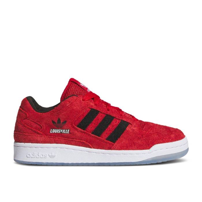 アディダス Adidas 【 Ncaa X Forum Low \u0027Louisville 2025\u0027 Men Red/Black/White 】 討論会 メンズ Red 赤・赤いこと 黒いこと 黒いこと 白いこと 白いこと