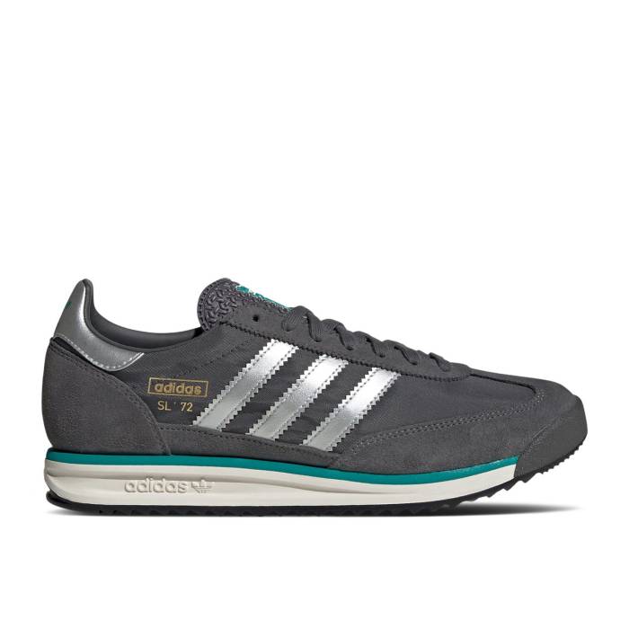 アディダス Adidas 【 Sl72 Rs \u0027Grey Silver Metallic\u0027 Men Grey Five/Silver Metallic/Off White 】 Silver しろがね色・しろがね色 メンズ 薄墨色 薄墨色 Silver しろがね色・しろがね色 白いこと 白いこと