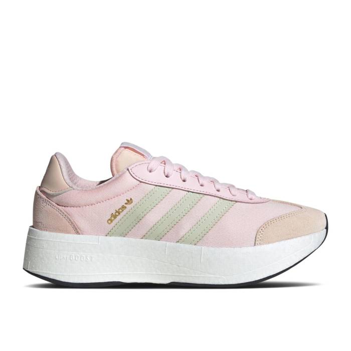 アディダス Adidas 【 Wmns City Rnr \u0027Almost Pink Linen Green\u0027 Women Almost Pink/Linen Green/Core Black 】 シティ pink サクラ色 レディース pink サクラ色 green 緑・緑であること 中核グループ 黒いこと 黒いこと
