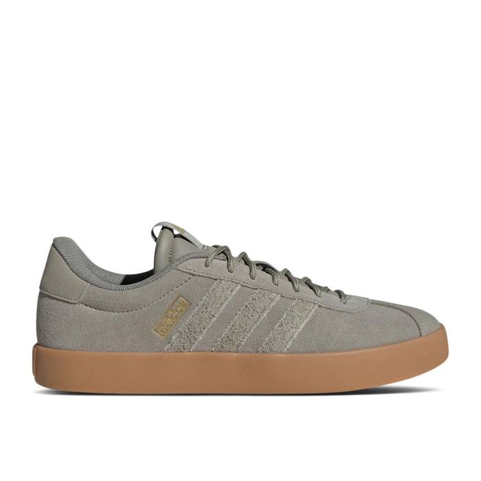 アディダス Adidas 【 Vl Court 3.0 \u0027Silver Pebble\u0027 Men Silver Pebble/Silver Pebble/Gold Metallic 】 厚地の外套 メンズ Silver しろがね色・しろがね色 ゴールド